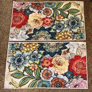 Quilted pillow shams pair bright & beautiful king size